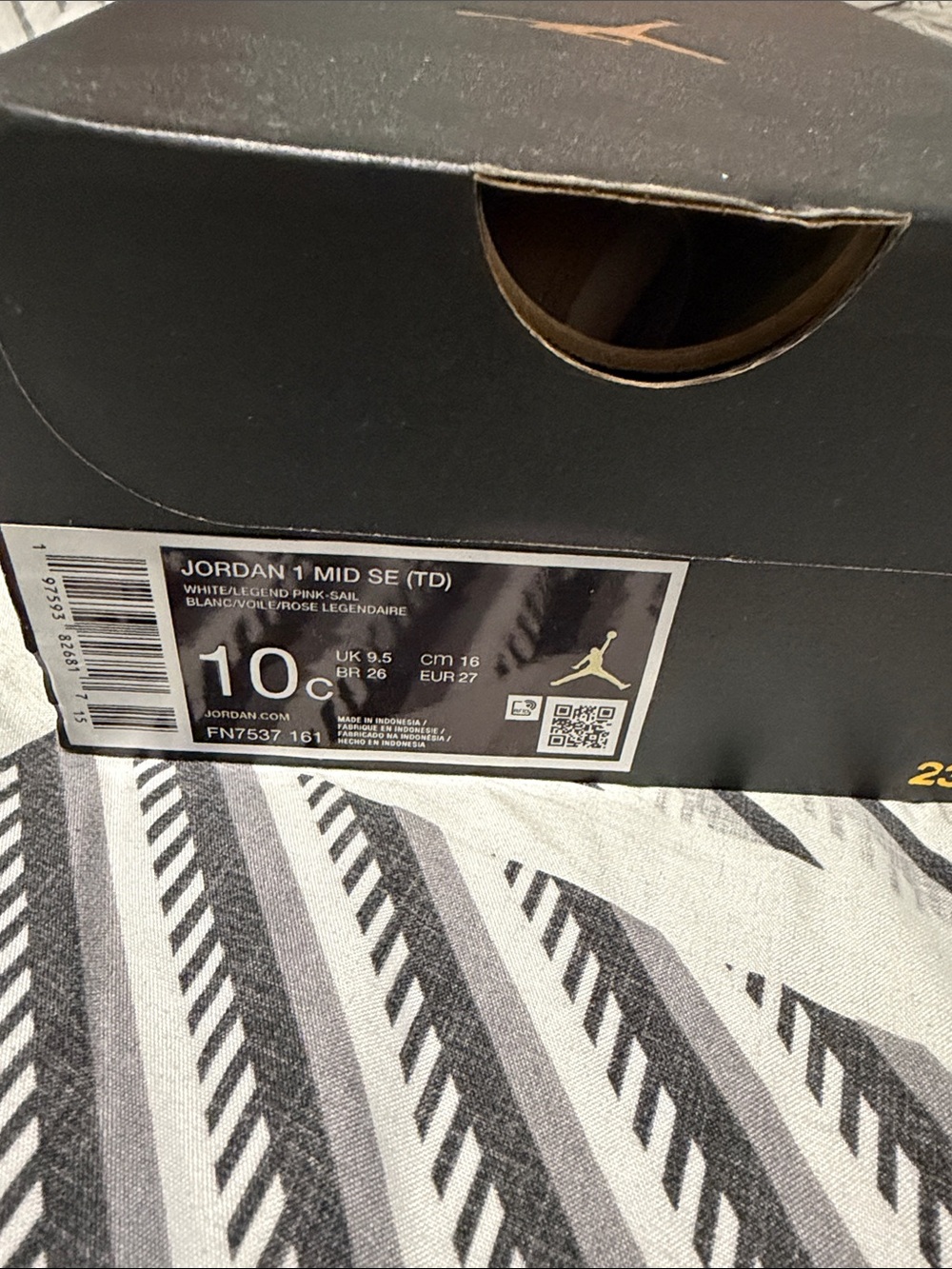 Jordan Shoe Box in Black with Gold Jumpman
